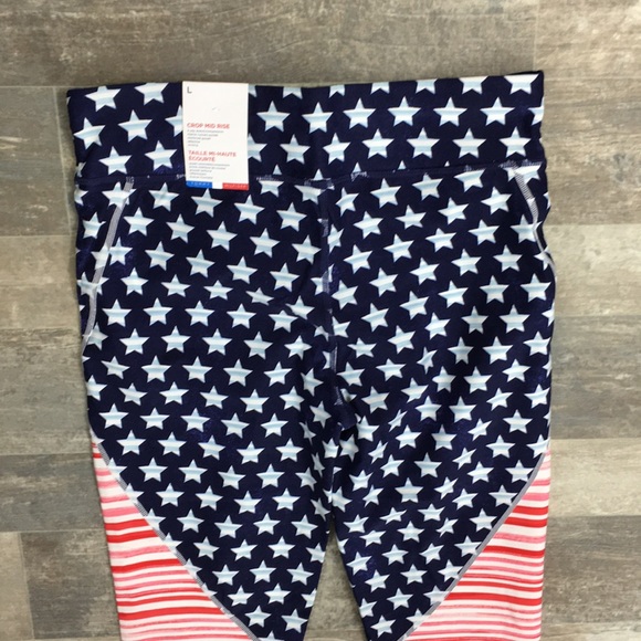 Tommy Hilfiger Sport USA Flag Capri Leggings - Picture 5 of 14